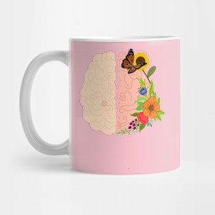 flower brain Mug